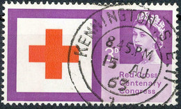 1963 100 Years International Red Cross 3p Superb Used W LONDON CDS "KENNINGTON.S.E.II / 1 - 15 AU 63" MAJOR PHOSPHOR-VAR - Abarten & Kuriositäten