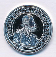 DN "Történelmi Féltallérok Utánveretben - II. Rudolf Féltallérja 1595" Ag Emlékérem Tanúsítvánnyal (15g/0.333/35mm) T:PP - Unclassified