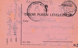 A2094- TABORI POSTAI LEVELEZO-LAP BUDAPEST STAMPED  1924 MILITARY  USED - Guerre Mondiale (Première)