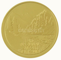 Svájc 2014. 50Fr Au "Svájci Nemzeti Park" Eredeti Tokban, Tanúsítvánnyal (11,29g/0.900) T:PP Switzerland 2014. 50 Francs - Zonder Classificatie