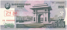 Észak-Korea 2008. 500W "MINTA" T:I  North Korea 2008. 500 Won "SPECIMEN" C:UNC Krause#63 - Zonder Classificatie