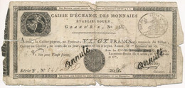 Franciaország / Rouen 1797-1803. 20Fr "annulé (érvénytelen)" Felülbélyegzéssel T:IV  France Rouen 1797-1803. 20 Francs " - Non Classificati
