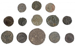 Római Birodalom 13db-os Vegyes Római Rézpénz Tétel A Kr.u. III-IV. Századból T:2-,3  Roman Empire 13pcs Of Various Roman - Ohne Zuordnung