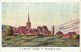 Illustrateur  J.J WALTZ HANSI   OBERBRONN  Alsace - Hansi