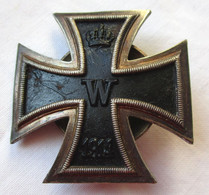 Seltenes Gewölbtes Eisernes Kreuz 1.Klasse 1914 1.Weltkrieg Modell 1939 (110850) - Alemania