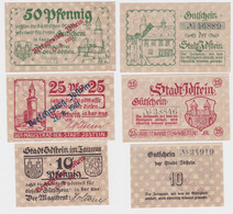 10, 25 & 50 Pfennig Banknoten Notgeld Stadt Idstein Verkehrstag 1921 (140292) - Ohne Zuordnung