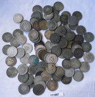 100 Interessante Silber Münzen 1 Mark Kaiserreich (111867) - Verzamelingen