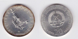 DDR Gedenk Münze 20 Mark Carl Zeiss 1988 (119529) - Altri & Non Classificati