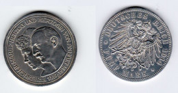 5 Mark Silbermünze Anhalt Silberhochzeit 1914 Jäger 25  (129733) - 2, 3 & 5 Mark Silver