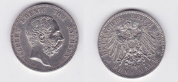 5 Mark Silbermünze Sachsen Albert Auf Den Tod 1902 (131508) - 2, 3 & 5 Mark Argent