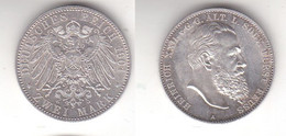 2 Mark Silbermünze Reuss ältere Linie Heinrich XXII Jäger 118 (118743) - 2, 3 & 5 Mark Argent