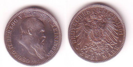 2 Mark Silber Münze Sachsen Meiningen Herzog Georg II 1901 Vz+ (105504) - 2, 3 & 5 Mark Silver