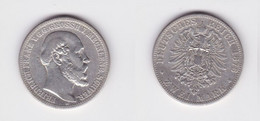 2 Mark Silbermünze Mecklenburg Schwerin Friedrich Franz 1876 Jäger 84 (135542) - 2, 3 & 5 Mark Silber