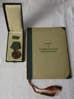 DDR Medaille Für Vorbildlichen Grenzdienst 1954 Verleihungsnummer 2110 (123785) - RDT