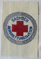 DDR Aufnäher DRK Deutsches Rotes Kreuz Sachsen Bergrettungswesen (112832) - RDA