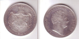 Doppeltaler Silber Münze Baden Großherzog Leopold 1845 (105161) - Taler Et Doppeltaler