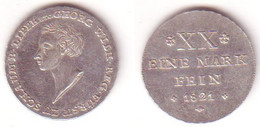 1/2 Taler Silber Münze Schaumburg Lippe 1821 (MU0932) - Taler Et Doppeltaler