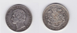 Doppeltaler Silber Münze Sachsen König Johann 1861 B (119148) - Taler Et Doppeltaler