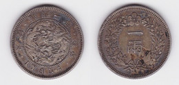 1 Yang Silber Münze Korea 1898 Ss+ KM 1119 (128655) - Other - Asia