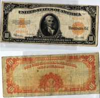 10 Dollar Gold Coin Banknote USA 1922 (124071) - Autres & Non Classés
