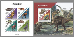 GUINEA REP. 2021 MNH Dinosaurs Dinosaurier Dinosaures M/S+S/S - OFFICIAL ISSUE - DHQ2114 - Vor- U. Frühgeschichte