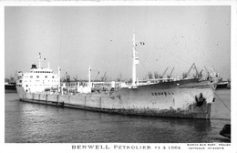 ¤¤  -   Carte-Photo Du Bateau De Commerce " BENWELL "  -   Cargo , Pétrolier   -  ¤¤ - Tankers