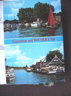 Nederland Holland Pays Bas Workum Met Volop Watersport - Workum