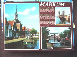 Nederland Holland Pays Bas Makkum Kaart Met Tekst - Makkum