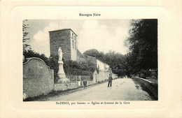 St Denis * Avenue De La Gare * Vue Sur L'église * Par Saissac - Sonstige & Ohne Zuordnung