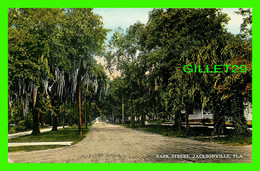 JACKSONVILLE, FL - PARK STREET - ANIMATED WITH BICYCLE - PUB BY THE H. & W.B. DREW CO - - Jacksonville