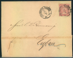 1870, "CHEMNITZ BAHNH.", Nachverwendeter Sachsen K2 Auf Umschlag Mit 1 Gr. NDP - Storia Postale