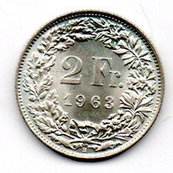 Suisse - 2 Francs 1963 B SUP - Andere & Zonder Classificatie