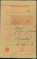 1909, "Lichtenrade", Seltener Berlinstempel Auf Postschein - Macchine Per Obliterare (EMA)