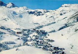 Saint Sorlin D'Arves       73          Vue Générale Aérienne Et Col De La Croix De Fer      10x15         (voir Scan) - Otros & Sin Clasificación