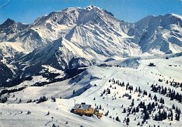 Mégève        74          Vue Générale Aérienne Et Le Mont D'Arbois     10x15   - 1972  -      (voir Scan) - Andere & Zonder Classificatie