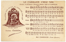 Carillonneur Gustave Cantelon.Saint-Quentin.souvenir Des Fêtes Du Carillon Juin 1924.sonnerie Sanche Réglée Par Cantelon - Inaugurations