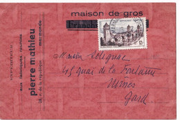 47 - LOT & GARONNE « MARMANDE » CPI Ordinaire - Tarif à 12F. (6.1.1949/30.6.1957)  N°1039 - 12f.  Pont De Cahors - Enteros Privados