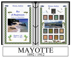 Albums De Timbres à Imprimer  MAYOTTE  ANJOUAN  MOHELI  GRANDE COMORE - Otros & Sin Clasificación