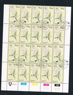 1981 Venda South Africa North Province - Bonatea Densiflora - 20 Cents - Orchids/Plants/Flowers/Nature  Sheet Of 20 MNH - Venda