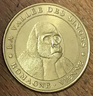 86 ROMAGNE VALLÉE DES SINGES GORILLE MDP 1999 MÉDAILLE MONNAIE DE PARIS JETON TOURISTIQUE MEDALS COINS TOKENS - Ohne Datum