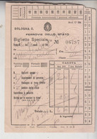 Biglietto Ticket Buillet Speciale Ferrovie Dello Stato Regno 1940 Bologna  Levico - Europe