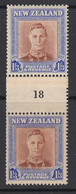 New Zealand, CP MC2r, MLH Counter Coil Number Pair (pencil ID) - Neufs