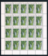 1981 Venda  South Africa -  Fundudzi - 25 Cents - Sheet Of 20 MNH - Venda