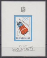 Olympia'68 , Rumänien  Bl. 64 , Xx  (7491) - Winter 1968: Grenoble