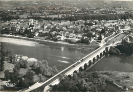 Delcampe - / CPSM FRANCE 71 "Digoin, Vue Aérienne Sur La Ville Et Le Pont Aqueduc" - Digoin