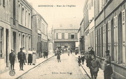 / CPA FRANCE 62 "Audruicq, Rue De L'église" - Audruicq