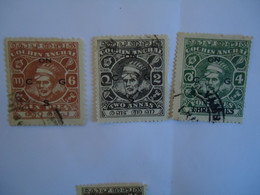 COCHIN  INDIA  USED   STAMPS   KING  OVERPRINT - Cochin