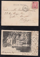 Portugal FUNCHAL 1903 Picture Postcard MADEIRA To Belgium Rabacal Waterfall - Funchal