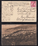 Portugal FUNCHAL 1912 Picture Postcard MADEIRA To NEW MEXICO USA - Funchal