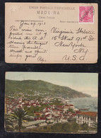 Portugal FUNCHAL 1913 Picture Postcard MADEIRA To NEW YORK USA - Funchal